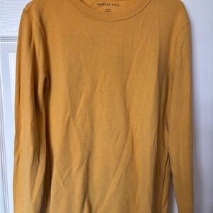 American Eagle Outfitters Golden yellow Long Sleeve Shirt